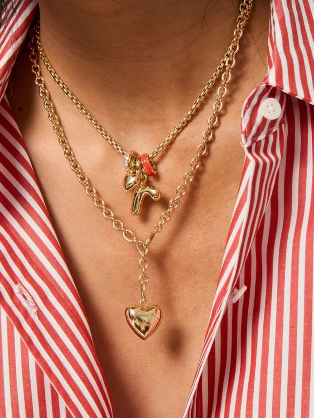 Roxanne Assulin The Mini Puffy Heart Charm Necklace - Picture 2 of 4
